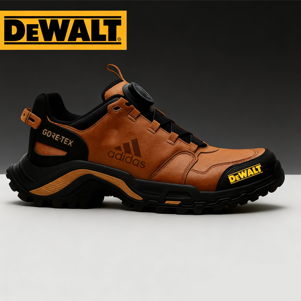 Vodoodporna obutev Adidas® in DEWALT je odlična izbira za delo in naravo.