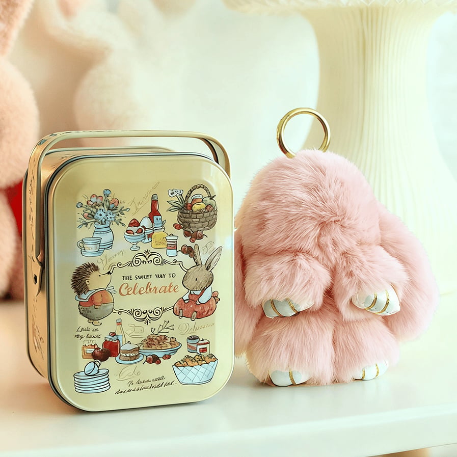 🐰 Ručne vyrábané mäkké zajačie bambulkové ozdoby