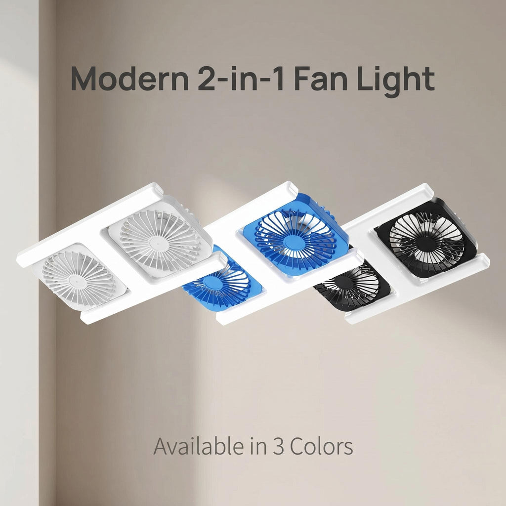Sodoben LED-stropni ventilator z lučjo 2 v 1 – z daljinskim upravljalnikom ❄️💡🌀🏠