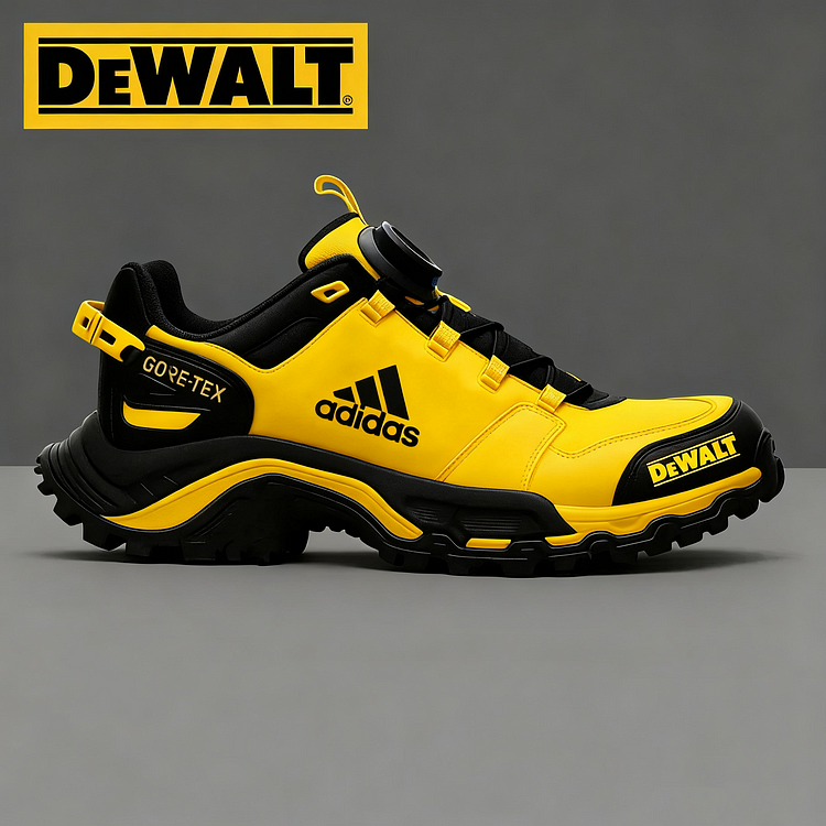 Vodoodporna obutev Adidas® in DEWALT je odlična izbira za delo in naravo.