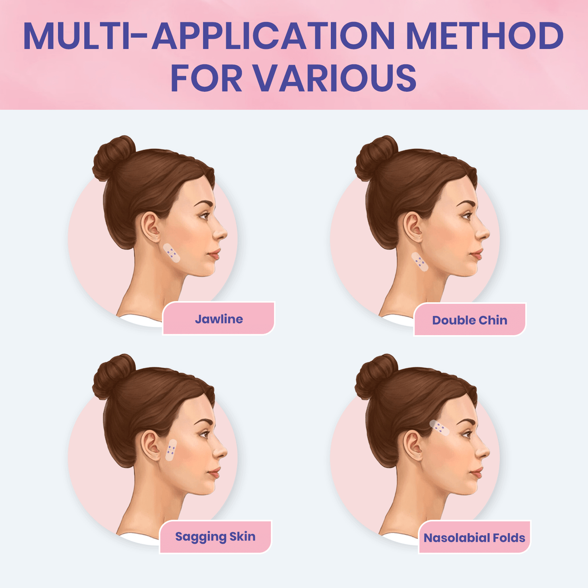 💖🎁Posledný deň so zľavou 50 % – neviditeľná lepiaca páska Aweiya™ V-Face Lifting