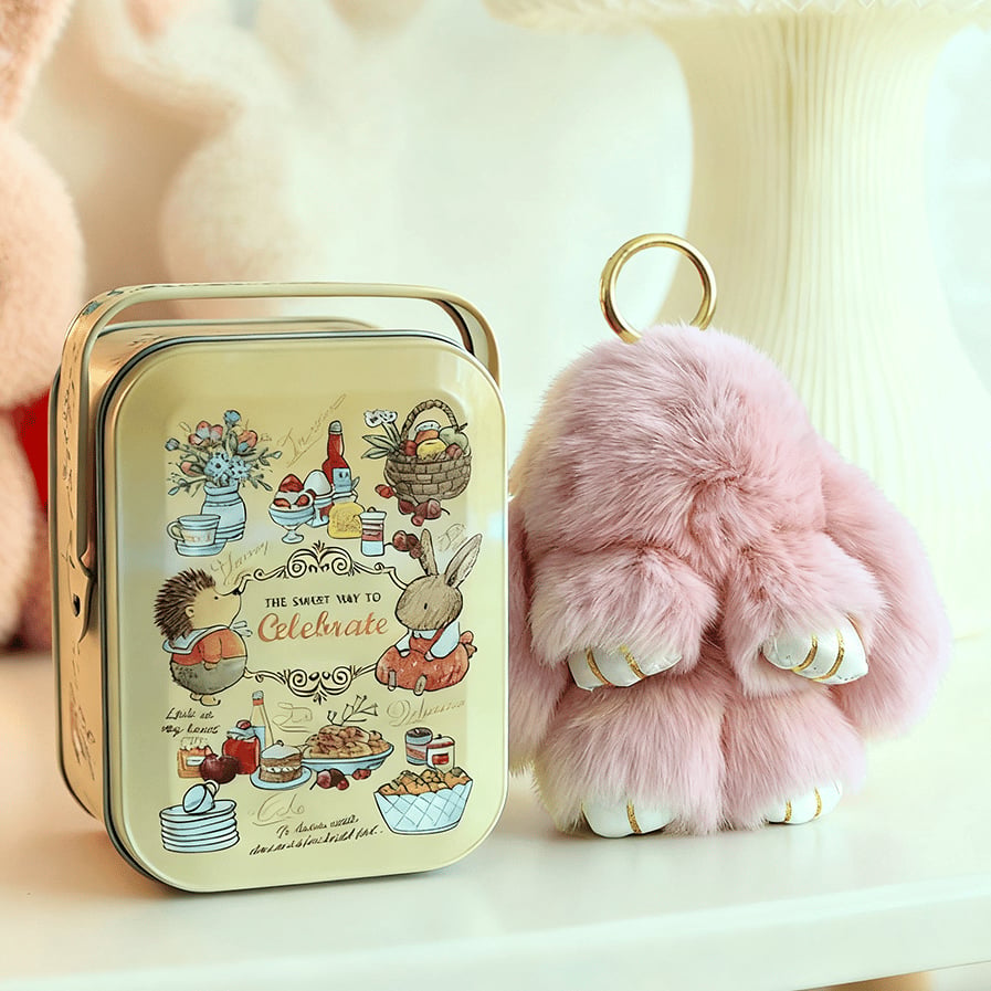 🐰 Ručne vyrábané mäkké zajačie bambulkové ozdoby