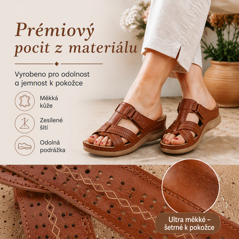 ⏳Letný výpredaj: 49% zľava💥Prémiové kožené sandále pre ženy👡✨