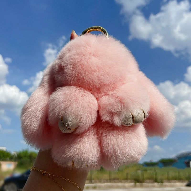 🐰 Ručne vyrábané mäkké zajačie bambulkové ozdoby