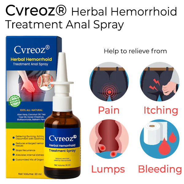 Cvreoz® Bylinný sprej na liečbu hemoroidov v análnom spreji