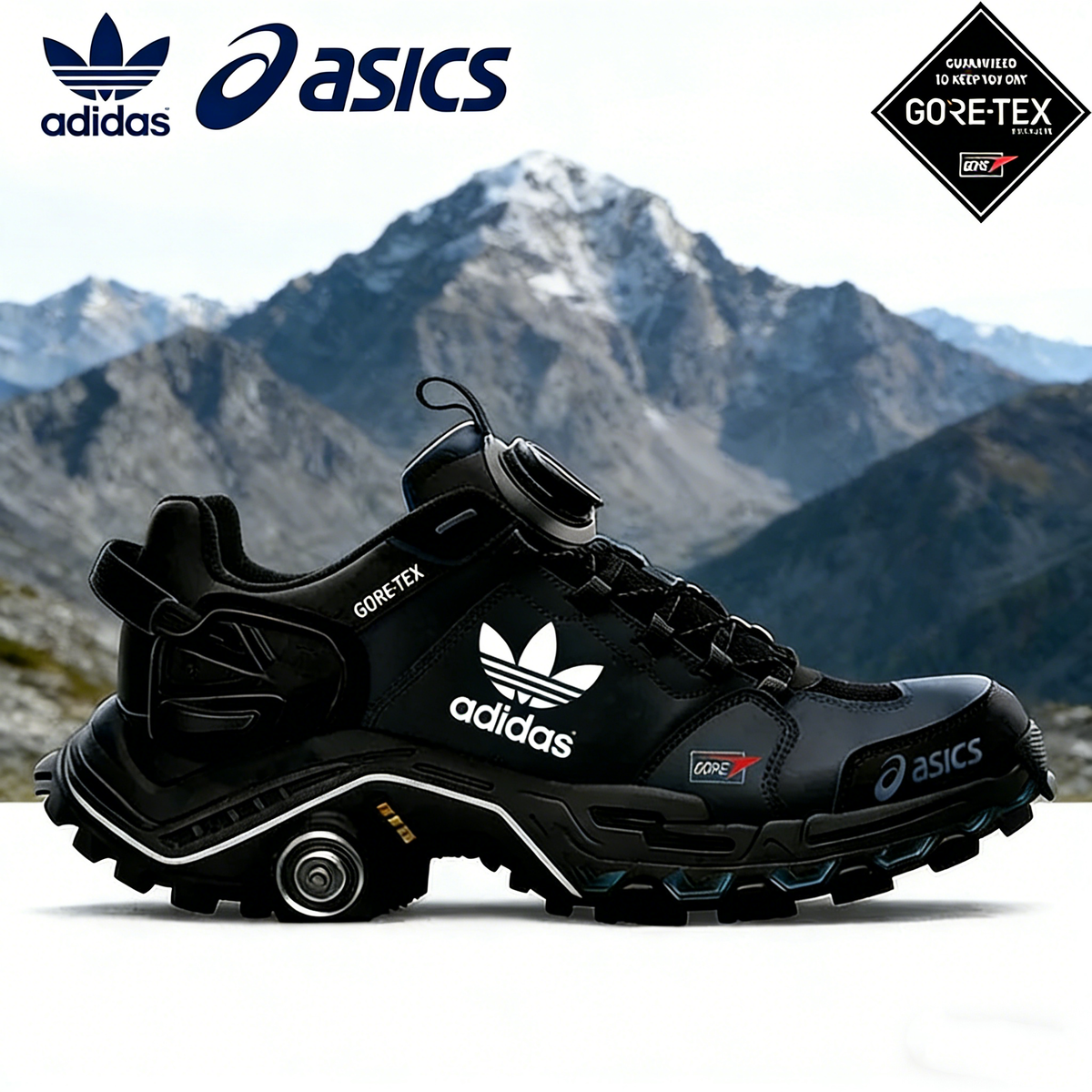 Turistické topánky adidas × asics GORE-TEX – rýchle uvoľňovanie a protišmyková podrážka