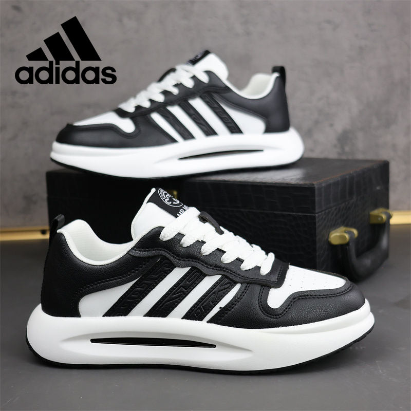Biele voľnočasové topánky Adidas s mäkkou podrážkou