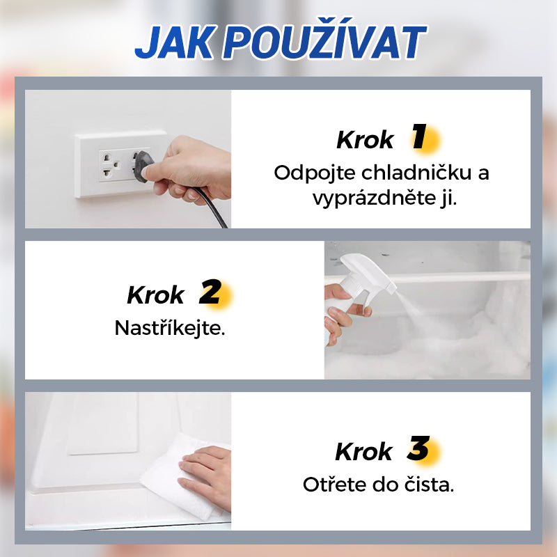 【🎁📿Ružový náhrdelník zadarmo🎁】✨Odmrazovací sprej pre chladničky s mrazničkami