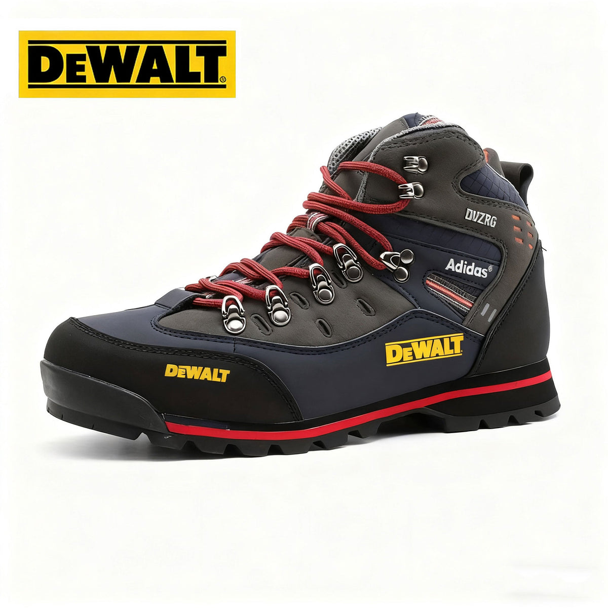 Moški pohodni čevlji za visoke moške znamk Adidas® in DEWALT - trpežni, celoletni, izdelani iz poliuretana in gume
