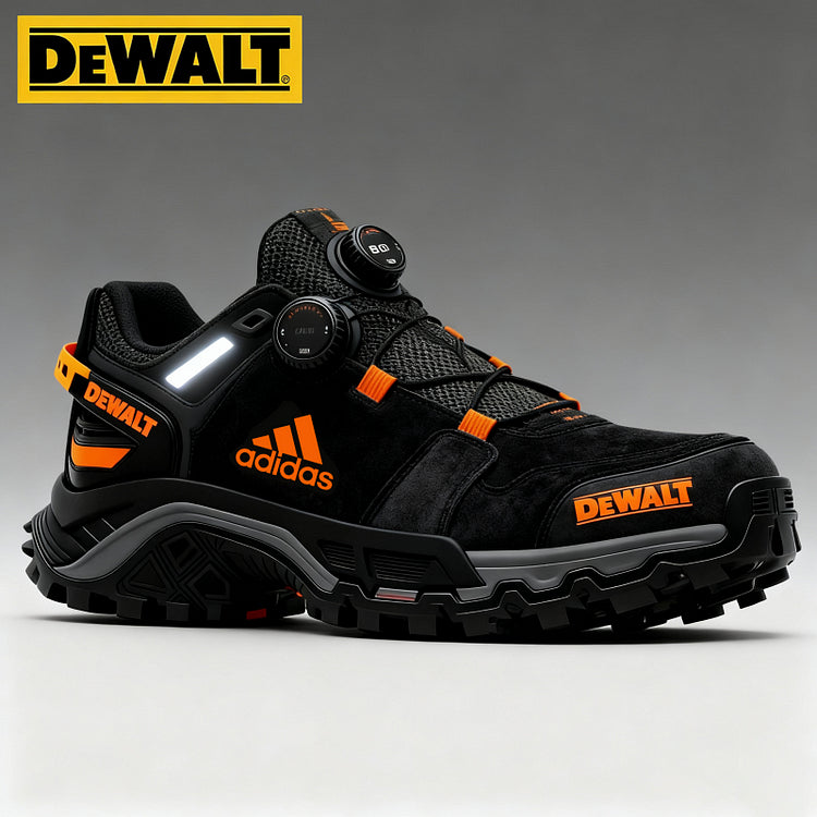 Nepremokavé a priedušné pánske pracovné a turistické topánky od značiek Adidas® a DEWALT sú ideálne na prácu aj outdoorové aktivity.