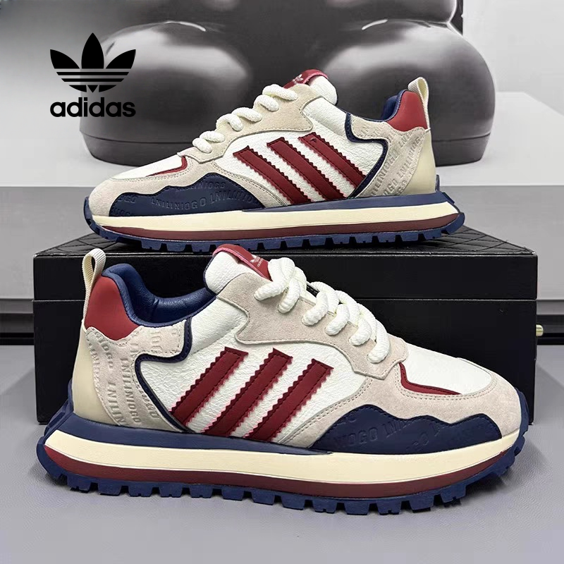 Retro a športové topánky Adidas z prírodnej kože