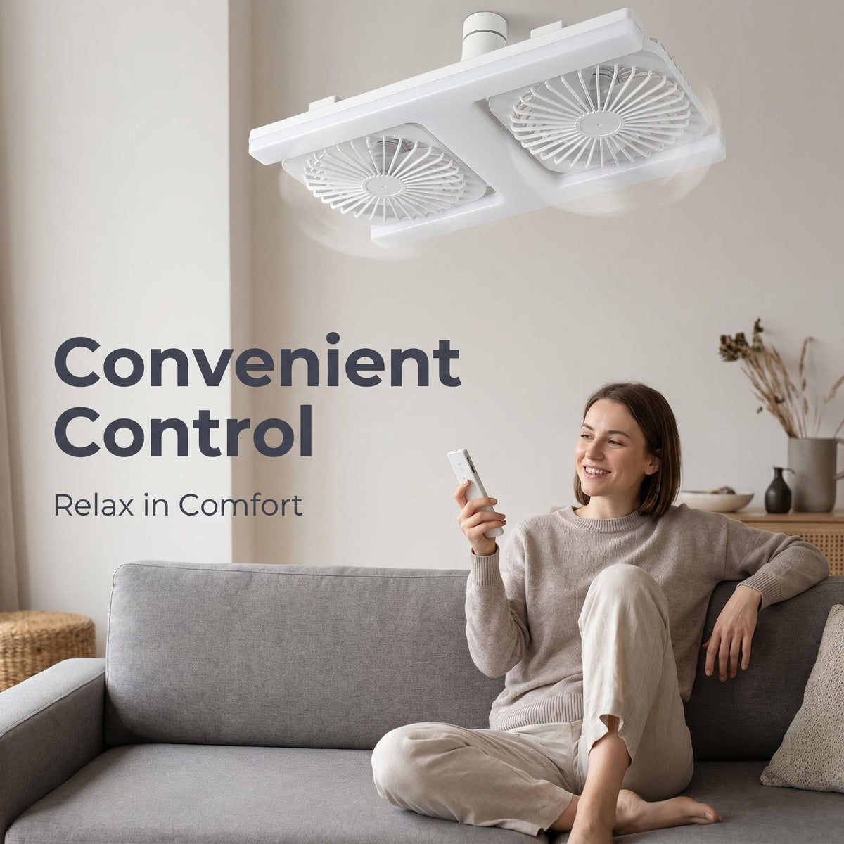 Sodoben LED-stropni ventilator z lučjo 2 v 1 – z daljinskim upravljalnikom ❄️💡🌀🏠