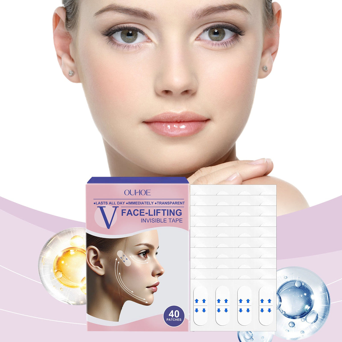 💖🎁Posledný deň so zľavou 50 % – neviditeľná lepiaca páska Aweiya™ V-Face Lifting