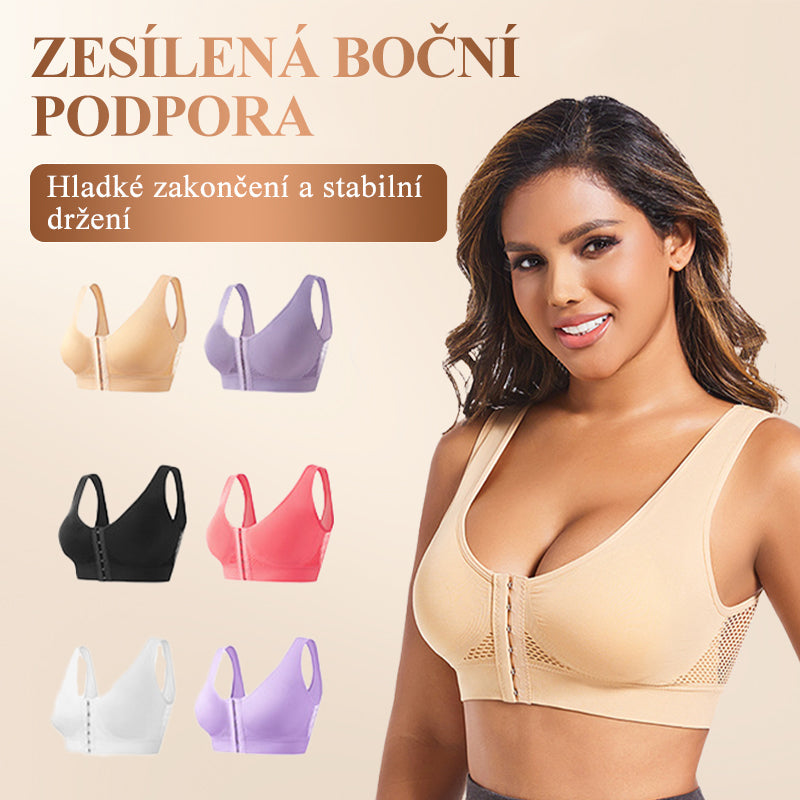 【1+1 zadarmo】Dámska podprsenka bez kostíc s predným zapínaním