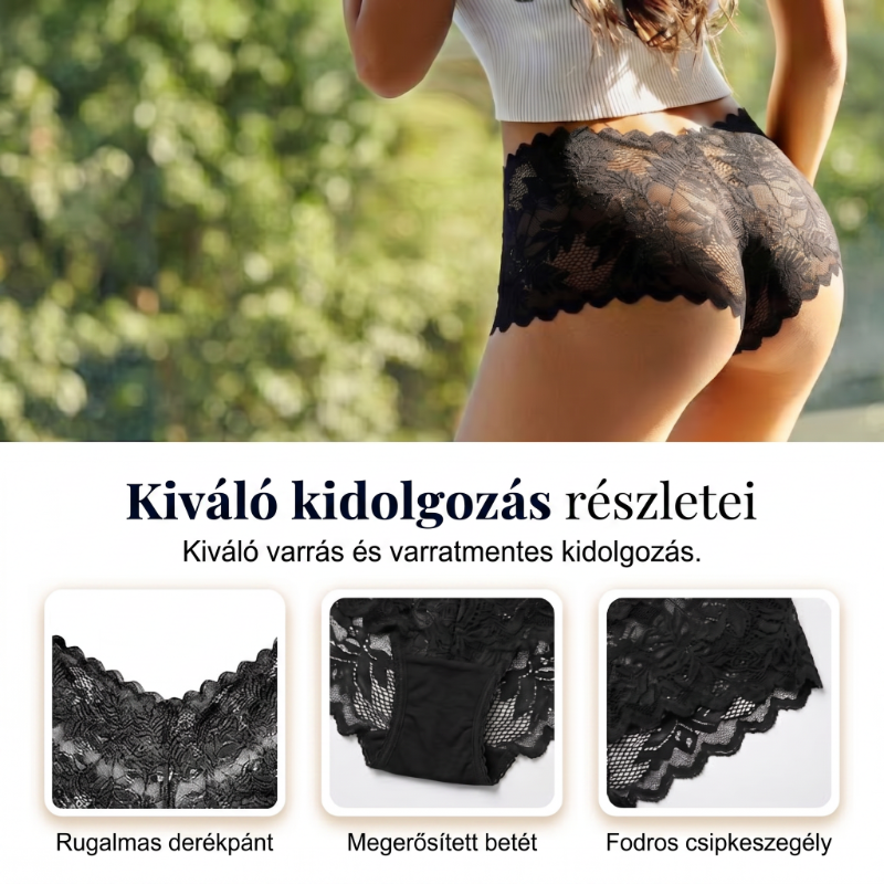 【✨ 1 + 3 zadarmo - 4 ks】Dámske sexy krajkové nohavičky - Priehľadné kvetinové prádlo 💋