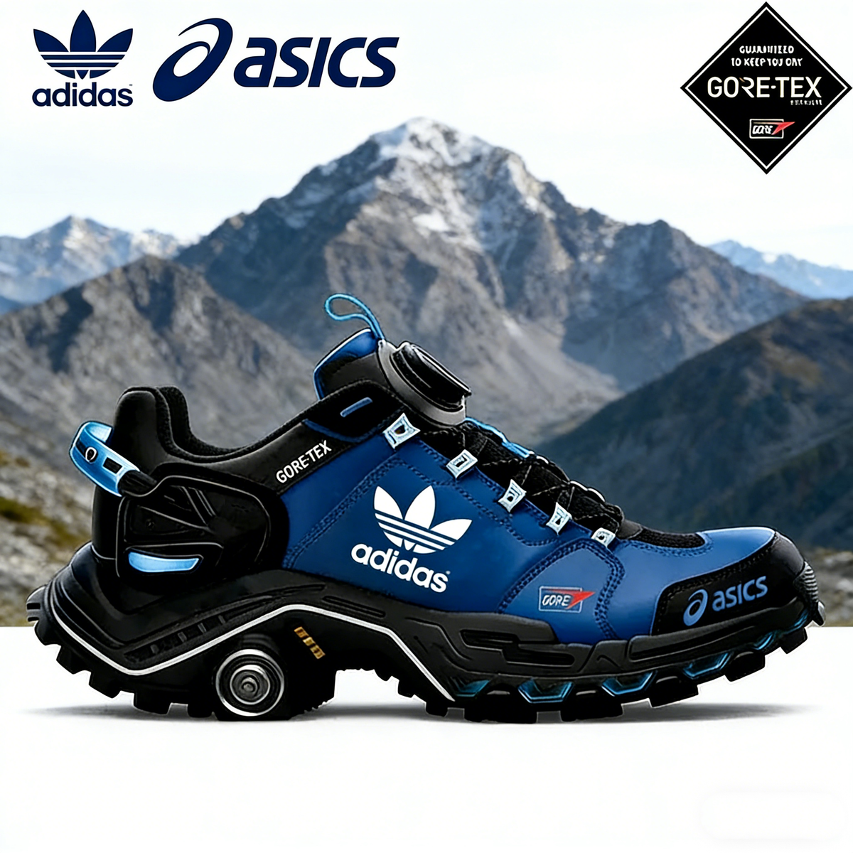 Turistické topánky adidas × asics GORE-TEX – rýchle uvoľňovanie a protišmyková podrážka