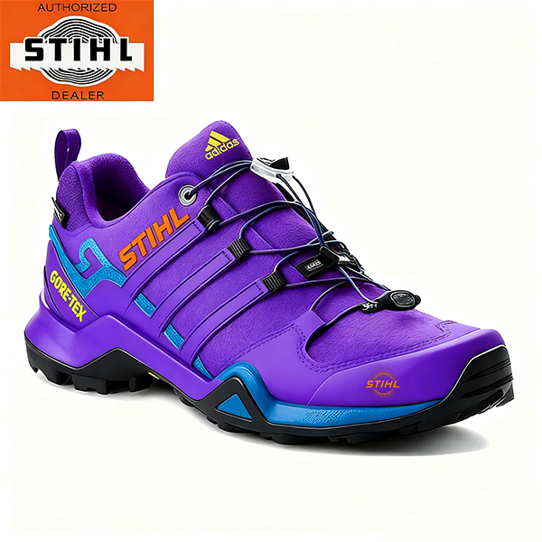 Pánske nepremokavé a priedušné pracovné a turistické topánky od značiek adidas® a STIHL, ideálne do práce a na outdoorové aktivity.
