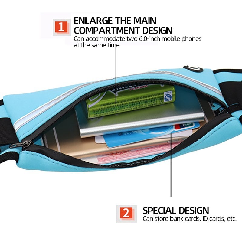 Športové vybavenie 💥 Flexibilná outdoorová športová bedrová taška