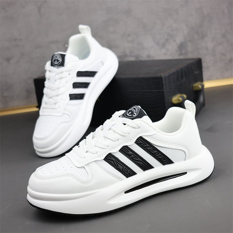 Biele voľnočasové topánky Adidas s mäkkou podrážkou
