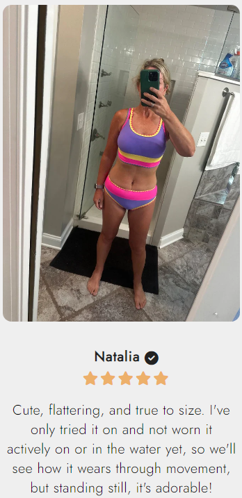🌼 Trojdielne športové bikiny z nylonu s farebnými blokmi – vysoký pás so zoštíhľujúcim efektom na brucho 👙