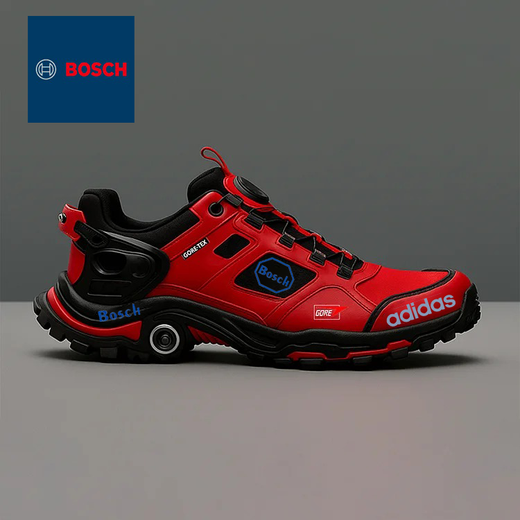 @bosh a adidas spolupracujú na vývoji nepremokavej a protišmykovej turistickej obuvi pre mužov.