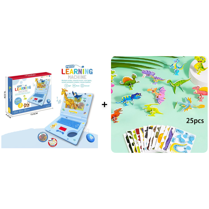 💻 Zľava 50 %! 🧸 Interaktívna hračka v podobe notebooku – so svetlami, zvukmi a vzdelávacími hrami – podporuje kreativitu a motorické zručnosti prostredníctvom hry 🎵