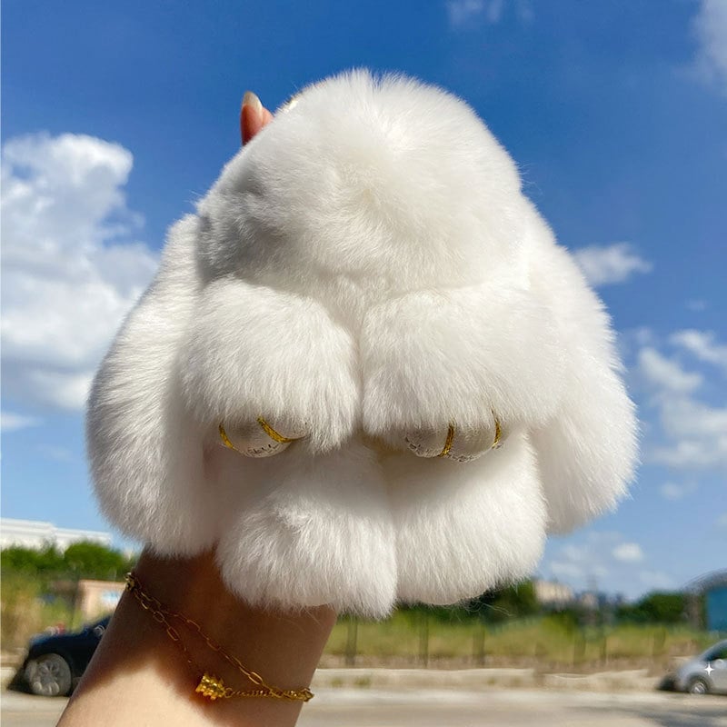 🐰 Ručne vyrábané mäkké zajačie bambulkové ozdoby