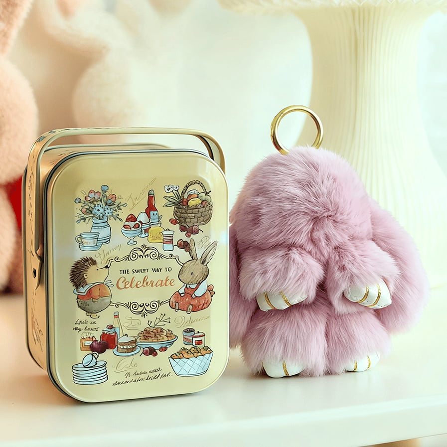 🐰 Ručne vyrábané mäkké zajačie bambulkové ozdoby
