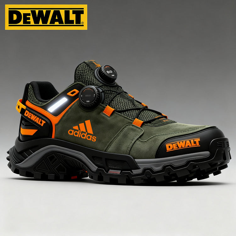 Nepremokavé a priedušné pánske pracovné a turistické topánky od značiek Adidas® a DEWALT sú ideálne na prácu aj outdoorové aktivity.