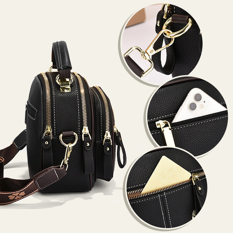 👜 Klasická multifunkčná taška PU kože Crossbody