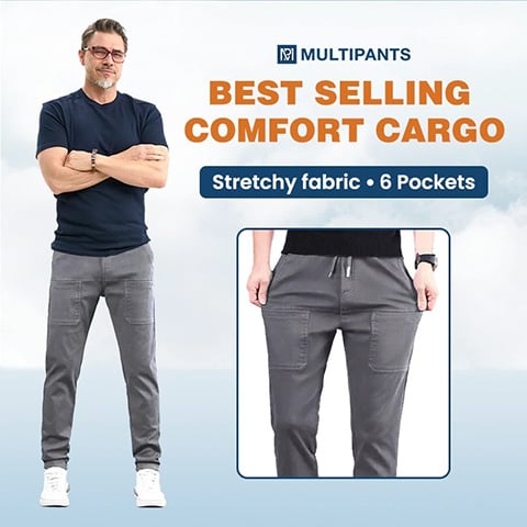 🔥Posledný deň výpredaja 50% ZĽAVA🥰MultiPants – Strečové odolné cargo nohavice s viacerými vreckami