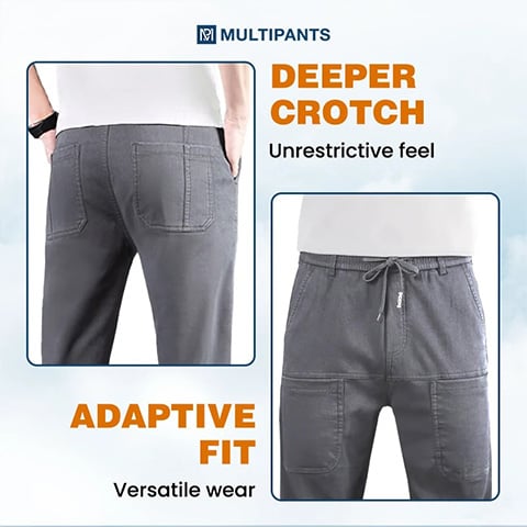 🔥Posledný deň výpredaja 50% ZĽAVA🥰MultiPants – Strečové odolné cargo nohavice s viacerými vreckami