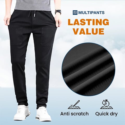 🔥Posledný deň výpredaja 50% ZĽAVA🥰MultiPants – Strečové odolné cargo nohavice s viacerými vreckami