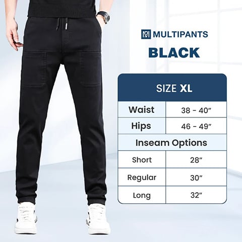 🔥Posledný deň výpredaja 50% ZĽAVA🥰MultiPants – Strečové odolné cargo nohavice s viacerými vreckami