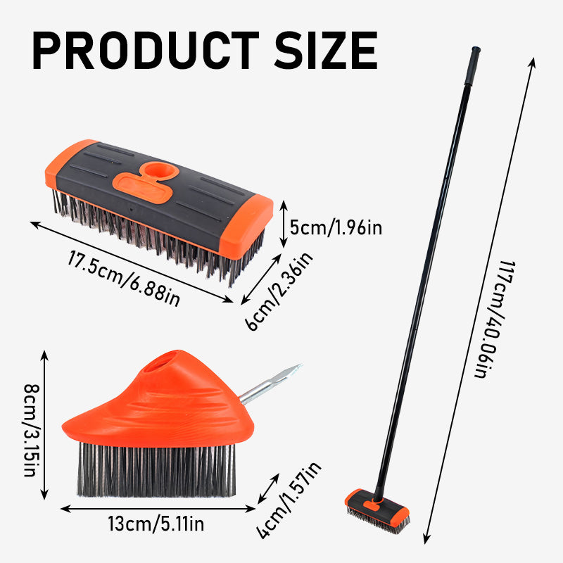 🌿🧹 Sada 3 v 1 drátěných kartáčů na odstraňování plevele – Skladem & platba na dobírku 🔧✨
