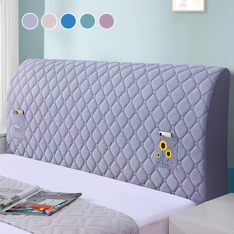 Pružný polstrovaný potah na čelo postele