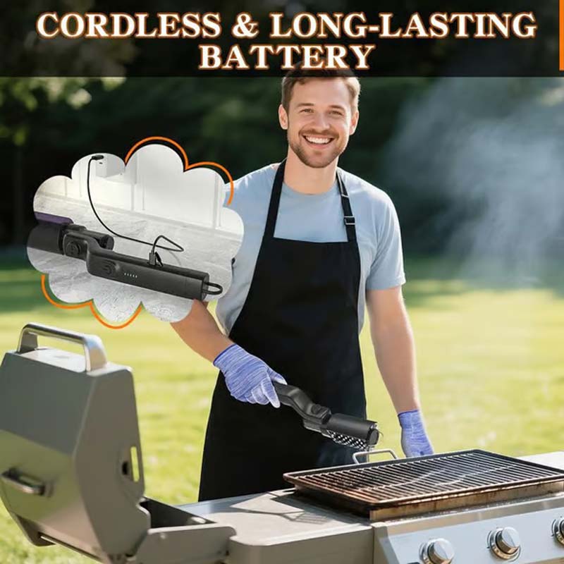 🧼 Bezdrôtová Elektrická Kefa na Čistenie BBQ Grilu 🔥🍖