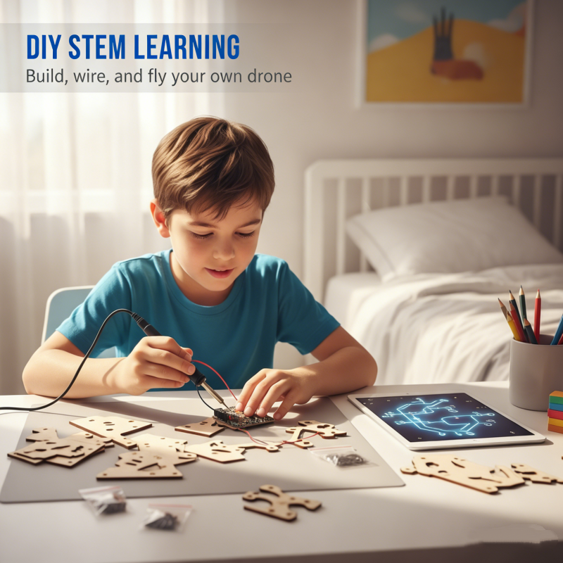 ✈️ Stavebnice drevené drony pre deti – STEM hračky, DIY a lietanie | Vzdelávacie hračky🧩🧠🎁