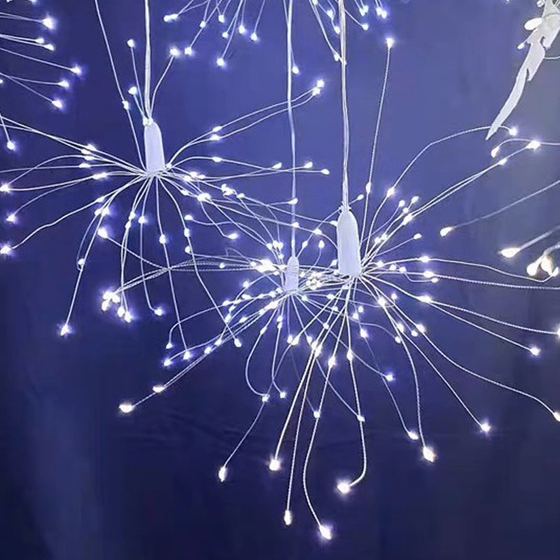 ☀️🎆 Solárne svetelné reťaze Solar Fireworks – automatické zapínanie/vypínanie, vodotesné LED diódy pre záhradu, terasu a večierky 🎉✨