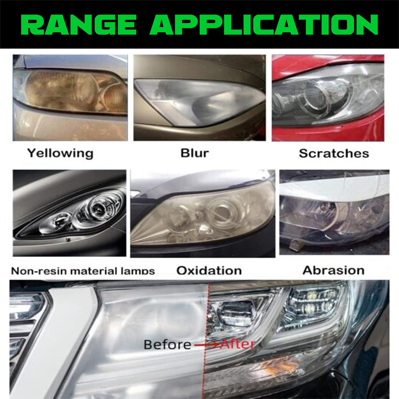 🚗【Renovácia svetlometov】— Okamžite sa utiera, staré svetlomety privádza do nového stavu ✨🔦