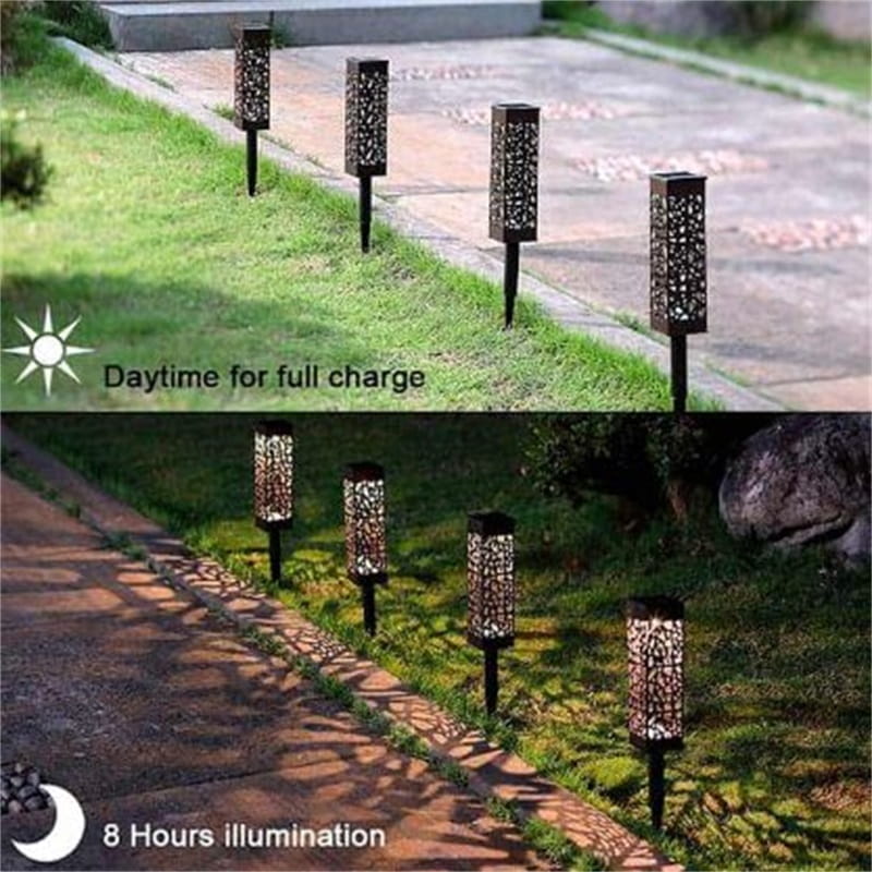 ☀️ Solárne zemné svietidlá – automatické zapínanie/vypínanie, vodotesné LED pre záhrady, chodníky a terasy | Energeticky úsporná vonkajšia dekorácia 🌿💡✨