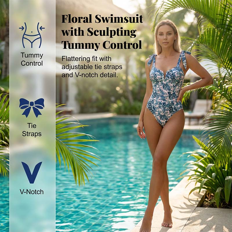 👙 Dámské jednodílné plavky s potiskem – Trendy, tvarující & pohodlné 🌺🌊