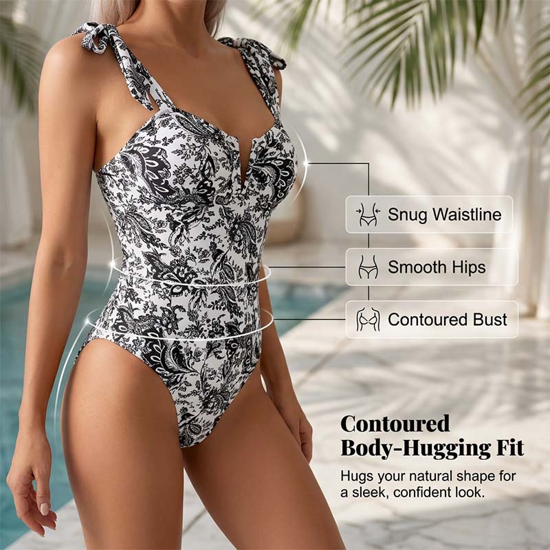 👙 Dámské jednodílné plavky s potiskem – Trendy, tvarující & pohodlné 🌺🌊