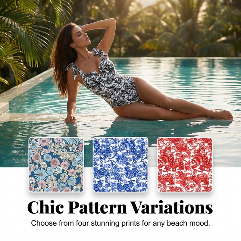 👙 Dámské jednodílné plavky s potiskem – Trendy, tvarující & pohodlné 🌺🌊