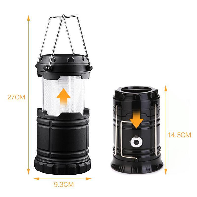 ⛺🔦 3 v 1 – kempingová lampa s LED diódami s efektom plameňa
