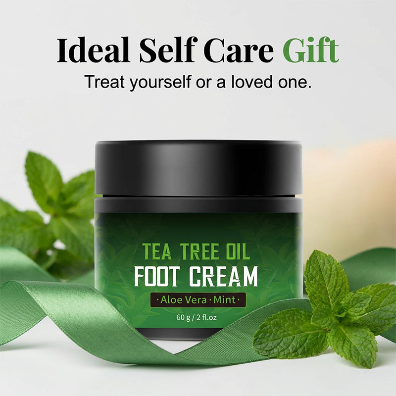 Krém na nohy s tea tree olejem na popraskané paty