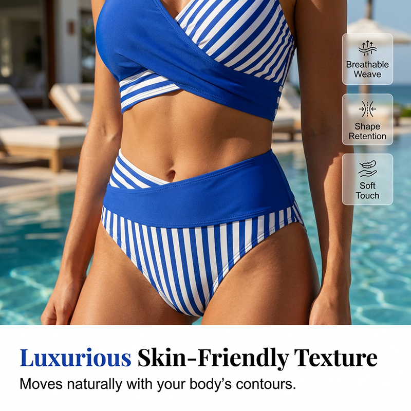 👙 Farebne blokované bikiny S-3XL: Štýlové a tvarujúce dvojdielne plavky 🌊