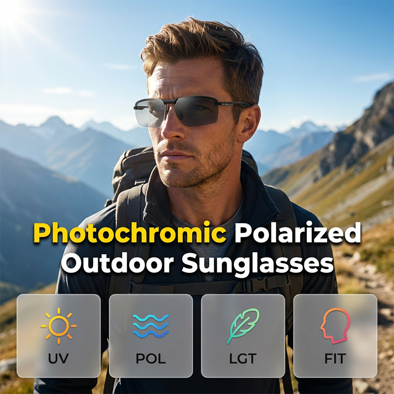 Vonkajšie fotochromatické polarizačné slnečné okuliare