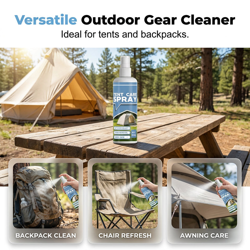 ⛺ Vyčistěte a chraňte svůj stan – Hloubkový čisticí sprej na outdoorové vybavení – platba na dobírku ✨
