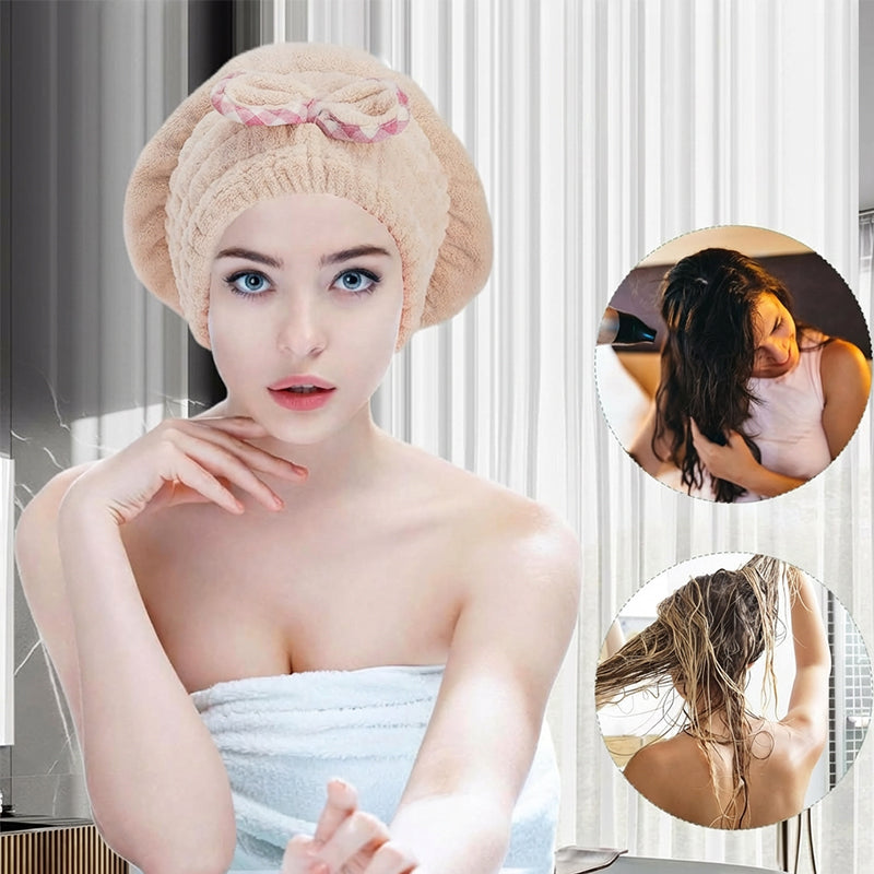 ✨ Kupite 1, dobite 2 GRATIS! 🎀 Mehka vpojna kapa za tuširanje – ohranja lase suhe in urejene
